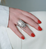 Skalbagge ring silver