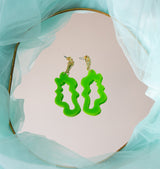 Splash earrings lime