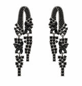 Uma Earrings Silver / Black