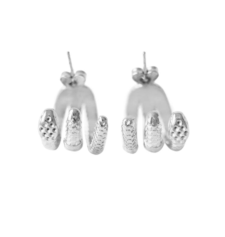 tasya earrings silver