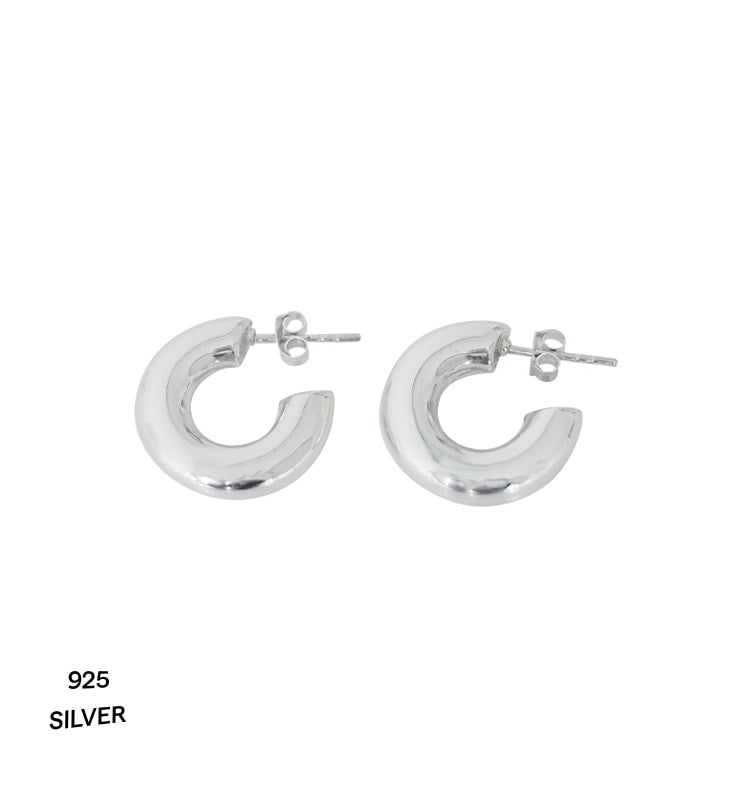 Silver Shell Wos Tina hoops 925 silver | WOS