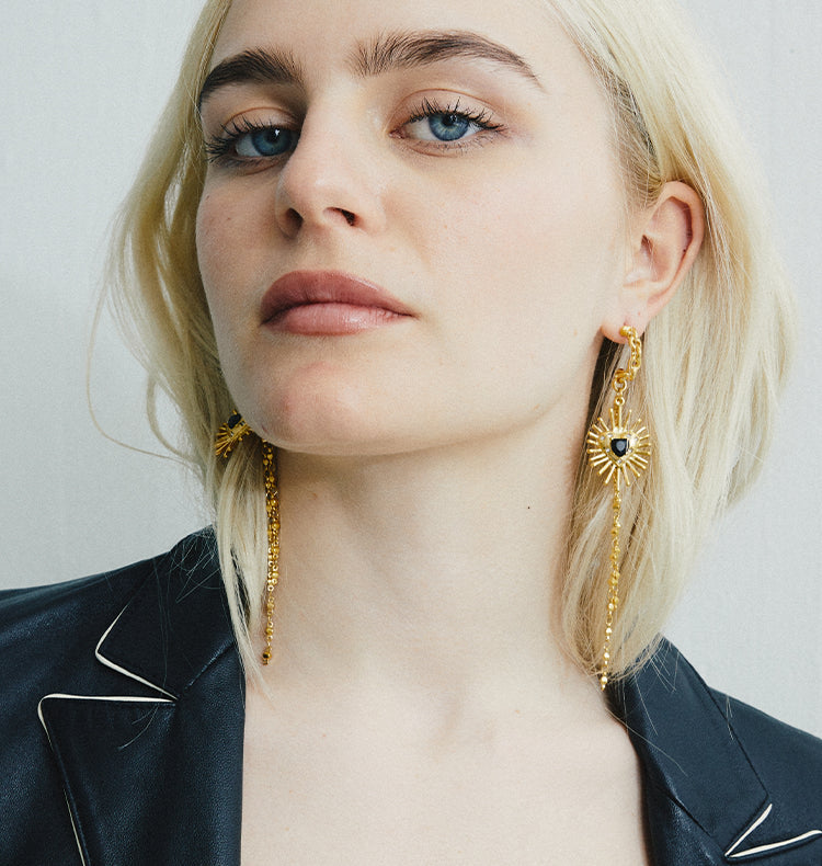 valentina earrings gold