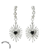 Valentina short earrings silver