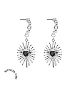 Valentina short earrings silver