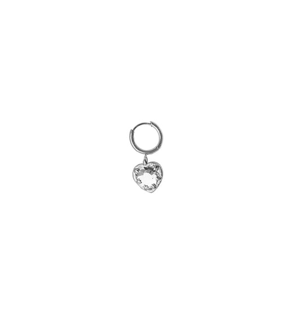 veja crystal clear single earring silver