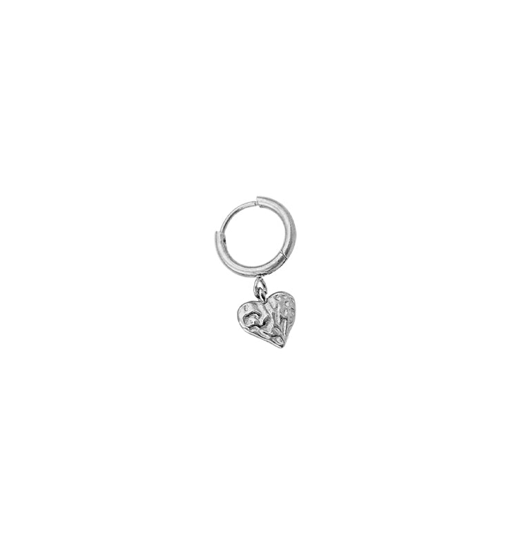 veja heart single earring silver