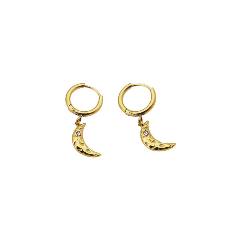 veja moon earrings gold