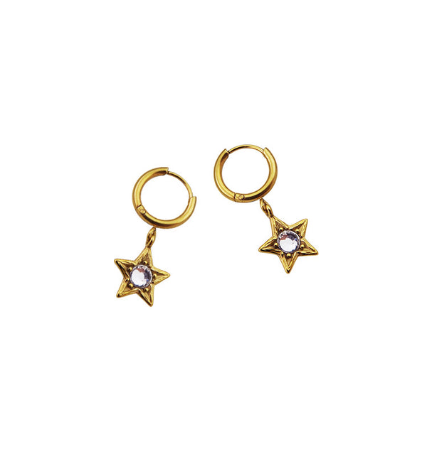 veja star earrings gold