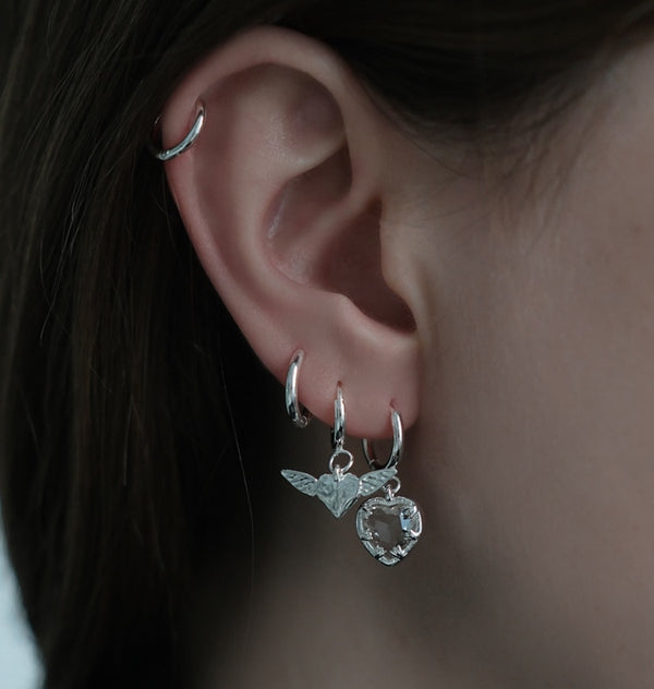 Veja wing single earring silver