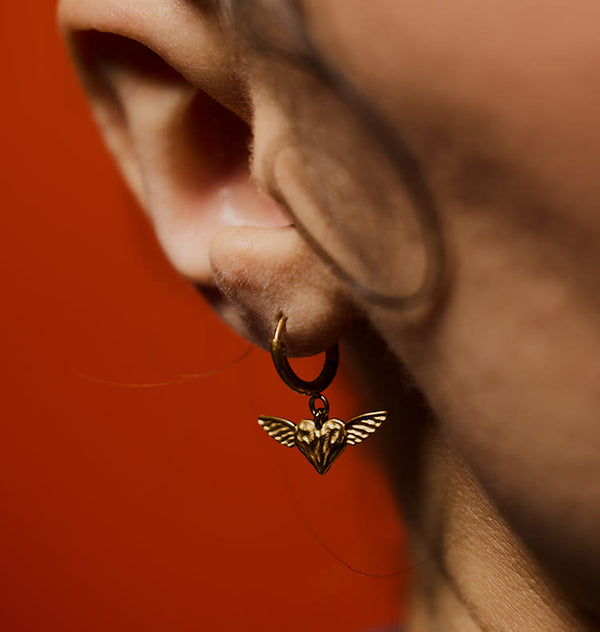 veja wing earrings gold