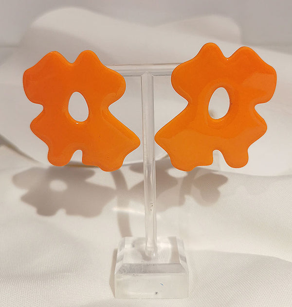 Viola earrings gloss tangerine