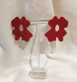 Viola earrings red