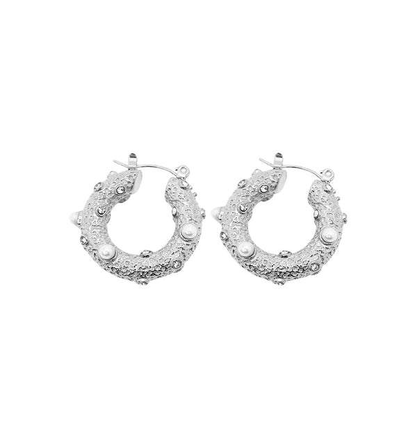 Viola earrings silver