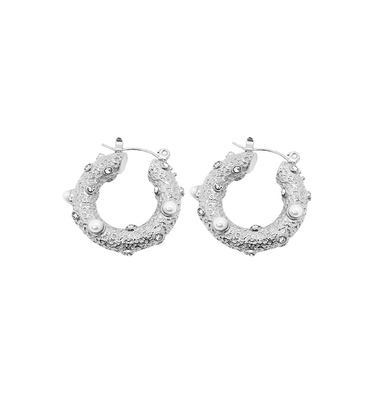 Viola earrings silver