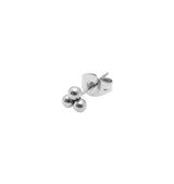 Trilling stud single earring silver