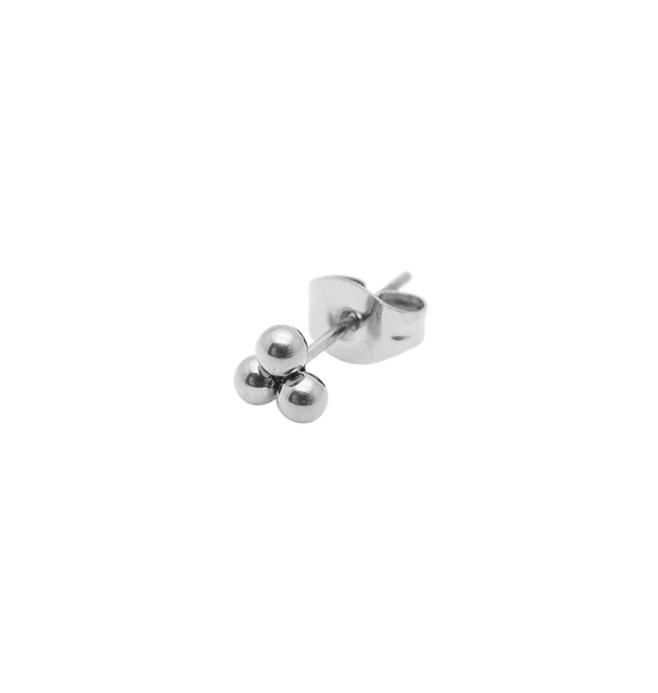 Trilling stud single earring silver