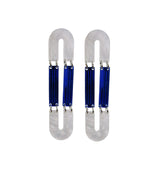 zero earrings blue