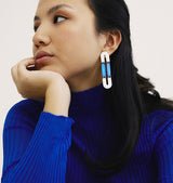 zero earrings blue