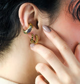 July earrings gold