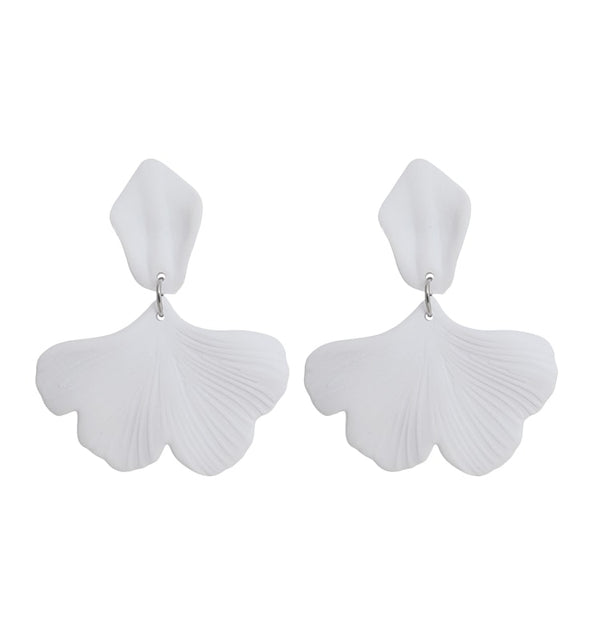alina earrings white