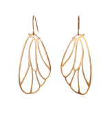 Butterfly earrings gold