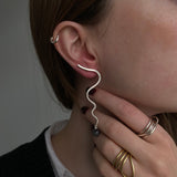 Large Wiggle Drop single earring