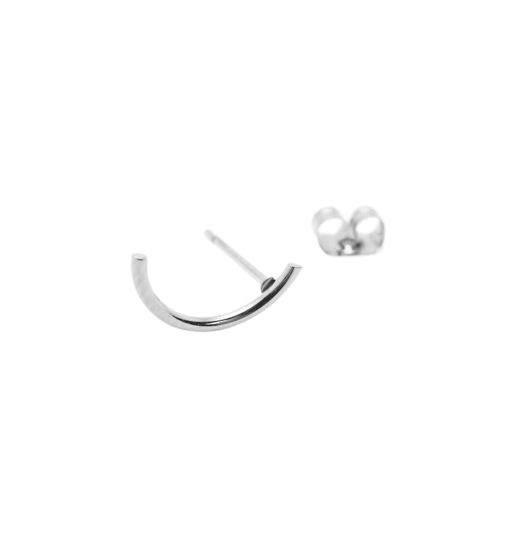Eclipse single earring silver