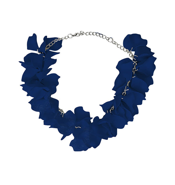 flake necklace blue