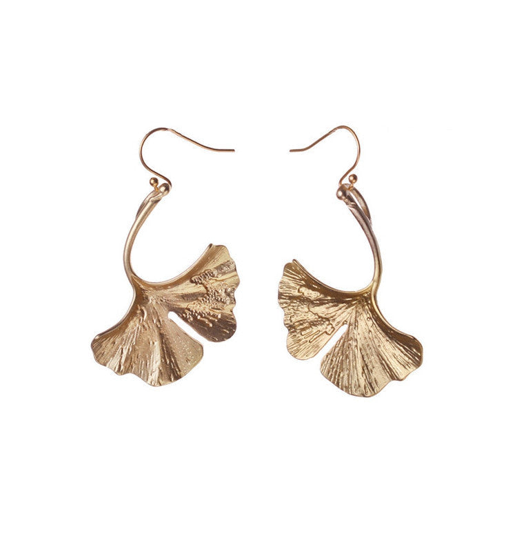Ginko earrings gold