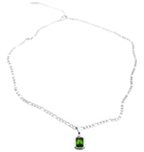 Romantik necklace silver green