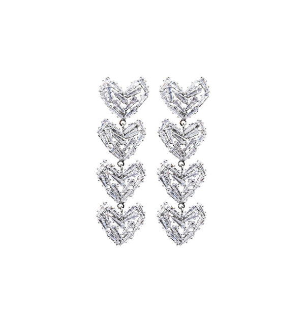 Valentine earrings silver