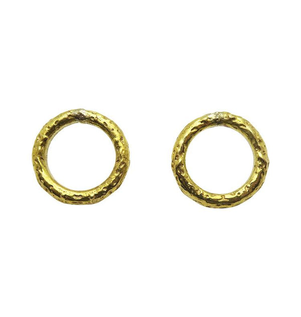 ACE earrings brass