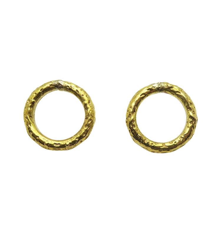ACE earrings brass