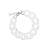 big chain bracelet white