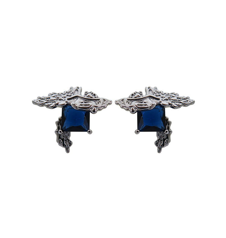 safir earrings silver