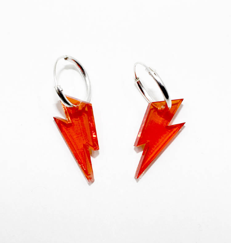 Blixt earrings orange