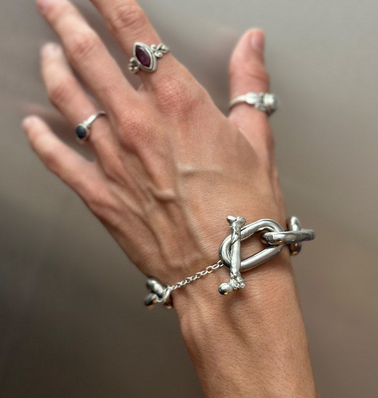 Bone bracelet steel