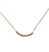 bullet necklace gold