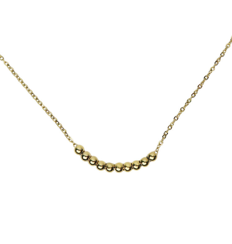 bullet necklace gold