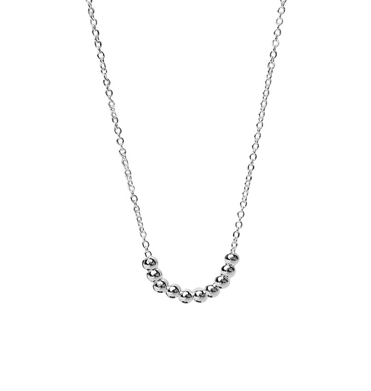 Bullet necklace silver