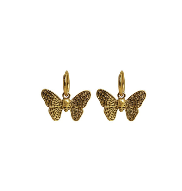 Butterfly effect earrings gold