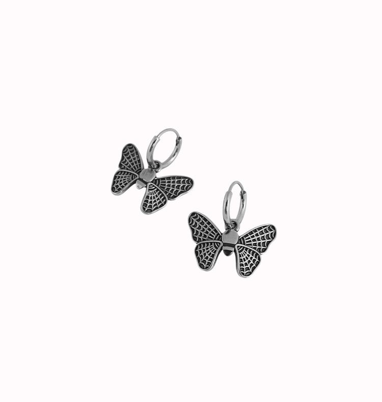 Butterfly effect earrings silver