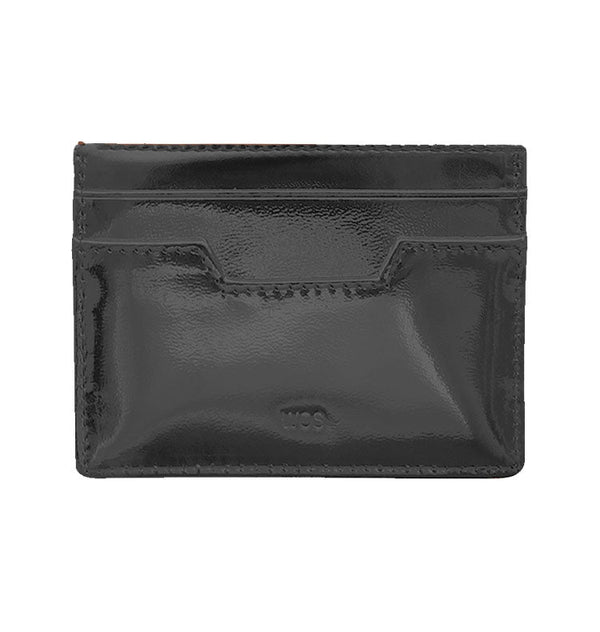 card wallet metallic black