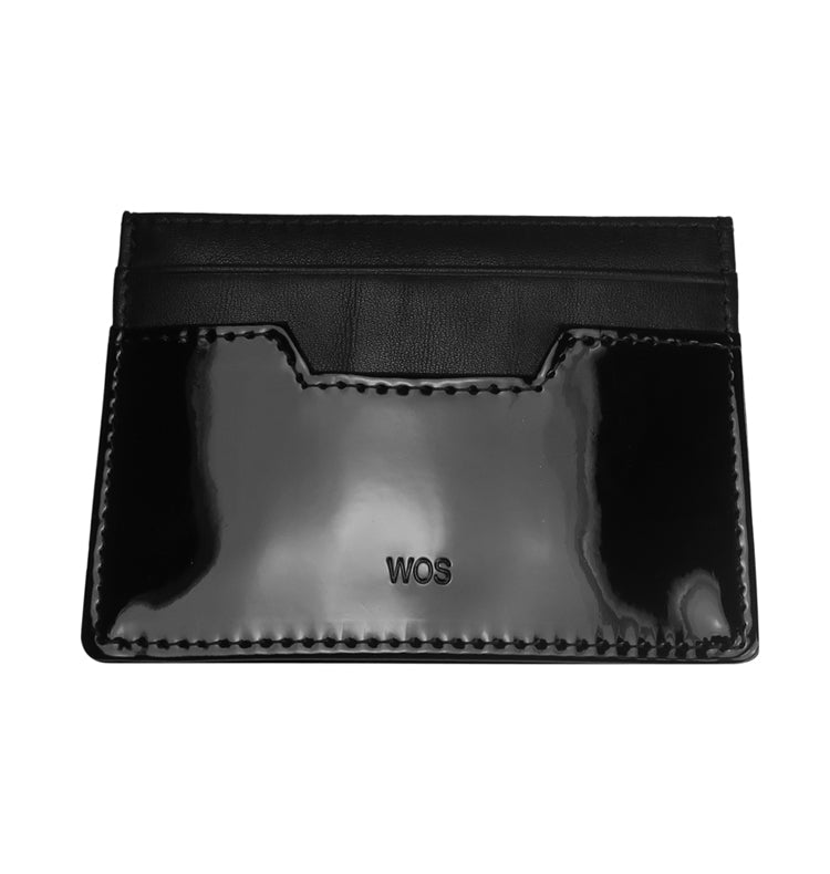 Card wallet black lacquer