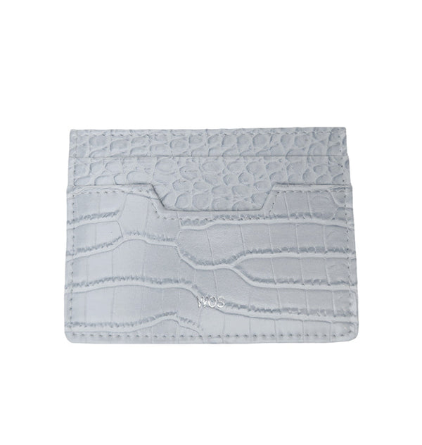 Card wallet grey snake