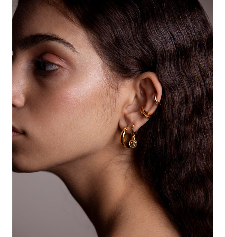 Small Alice earrings gold