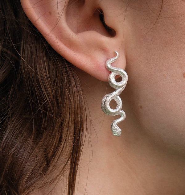 Cylin earrings silver