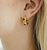 donna blue earrings gold