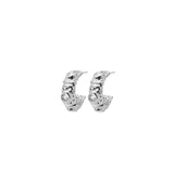 donna clear earrings silver