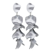 Flake earrings silver